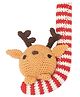 Happy Threads Handcrafted Amigurumi Reindeer Christmas Tree Ornament- Multicolour