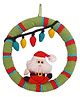 Happy Threads Handcrafted Crochet Christmas Decor With Santa Hanging - Multicolour