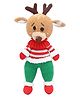 Happy Threads Handcrafted Amigurumi Boy Reindeer Christmas Soft Toy - Height 24.13 cm