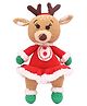 Happy Threads Handcrafted Amigurumi Girl Reindeer Christmas Soft Toy  - Height 21.59 cm