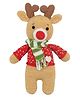 HAPPY THREADS Handmade Crochet Amigurumi Dapper Reindeer Soft Toy Multicolour - Height 20.3 cm