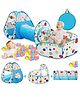 FunBlast 3 in 1 Colorful Rainbow Tunnel Ball Pool for Kids (Ball Not Included)- Multicolour