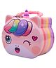 Wishkey Unicorn Piggy Bank With Security Lock & Keys - Multicolour