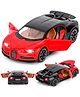Fiddlerz Pullback Diecast Vehicle Model Car Toy With Openable Doors & Light Sound (Colour May Vary)