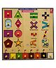 WISSEN Shape Symbol & Colours Wooden Educational Knob Puzzle Multicolor - 25 Pieces