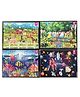 Wissen Wooden Jigsaw Puzzle Set of 4  - 24 Pieces Each