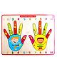 WISSEN Wooden Hand and Finger Knob and Peg Puzzle Multicolor - 12 Pieces
