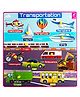 WISSEN Wooden Transportation Educational Knob and Peg Puzzle Multicolor - 15 Pieces