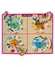 WISSEN Wooden Life Cycle Knob Peg Inside Board Puzzle Multicolor - 24 Pieces
