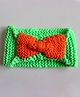 Woonie  Bow Applique Headband - Green
