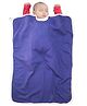 COCOON ORGANICS 100% Organic Cotton Premium Reversible Solid Blanket - Dark Blue