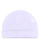 The Little Lookers Cotton Cap Mitten and Booties Set - White