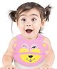 THE LITTLE LOOKERS Waterproof Silicone Feeding Bib With Adjustable Strap - Pink