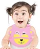 THE LITTLE LOOKERS Waterproof Silicone Feeding Bib With Adjustable Strap - Pink