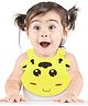 THE LITTLE LOOKERS Waterproof Silicone Feeding Bib With Adjustable Strap - Yellow