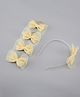 Pine Kids Free Size Hair Band and Rubber Bands Set of 5 - Yellow