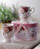 A Vintage Affair Vintage Roses Teacups Set of 2 - Multicolor