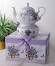 A Vintage Affair Lavender Teapot with Burner Stand - Multicolor