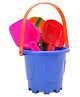 Little Fingers Beach Toy Set Blue (Color & Accessories May Vary) - 8 Pieces