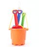 Little Fingers Beach Toy Set Orange (Color & Accessories May Vary) - 8 Pieces