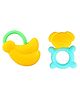 Mastela Super Soft Silicone Teether Banana & Teddy Shape Pack Of 2 - Multicolor