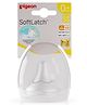 Pigeon Softlatch Peristaltic SS Size Wide Neck Nipple With Case Pack Of 1 - White