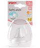 Pigeon Softlatch Peristaltic Medium Size Y Cut Nipple With Case Pack Of 1 - White