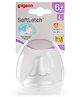 Pigeon Softlatch Peristaltic Large Size Y Cut Nipple With Case Pack Of 1 - White