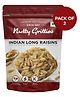 Nutty Gritties Long Seedless Premium Indian Green Raisins Pack of 2 - 200 gm