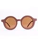 Knotty Ribbons Kids Round Sunglasses - Dark Pink