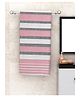 Athom Living 100% Premium Cotton Bath Towel Diamond Flower Print - Pink