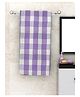 Athom Living 100% Premium Cotton Bath Towel Pin Stripes Print - Purple