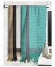 Athom Living 100% Cotton Bath Towel Waffle Border Pack Of 2 - White Green