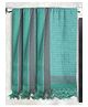 Athom Living 100% Premium Cotton Bath Towel Waffle Border Pack Of 3 - Blue