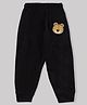 KAVEE 100% Cotton Biowashed Full Length Lounge Pant Tiger Print - Black