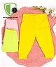 COCOON ORGANICS Pack Of 3 Anti Microbial Solid Colour Full Length Organic Cotton Lounge Pants - Green Yellow Pink