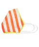 Airific Face Mask Striped Print - Orange