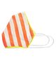 Airific Face Mask Striped Print - Orange