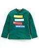 UCB Full Sleeves T-Shirt Text Graphic - Green