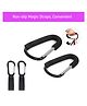 Safe O Kid Metal non Slip Stroller Hooks for Bag Holder Pack of 2 - Black