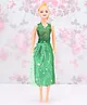 KV Impex Miss India Fashion Doll With Sister and Accessories Green - Height 27 cm