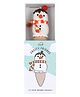 Masilo Ice Cream Snowman Ornament Soft Toy - Height 13 cm