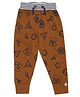 Lilly + Sid Full Length Lounge Pant Multi Print - Brown