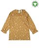 Lilly + Sid 100% Cotton Full Sleeves Top Fairy Print - Mustard Yellow