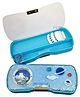 FunBlast Magnetic Pencil Case with Inbuilt Sharpener Space Theme - Sky Blue
