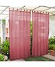 Hippo Loop Curtains with Sun Protection Pack of 2 Burgundy - 4.5FTX4.5FT