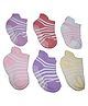 MOMISY  Anti-Skid Baby Non Slip Trainer Socks Pack Of 6 - Multicolour