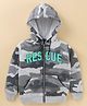 Ruff Full Sleeves Light Winterwear Hooded Sweatshirt Camo - Grey