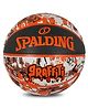 Spalding Graffiti Rubber Basketball Size 7 - Orange