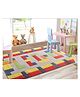 Little Looms 100% New Zealand Wool Lego Rug - Multicolour